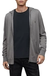 ALLSAINTS MODE SLIM FIT MERINO WOOL ZIP HOODIE