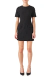 Endless Rose Beaded Fringe Minidress In Black