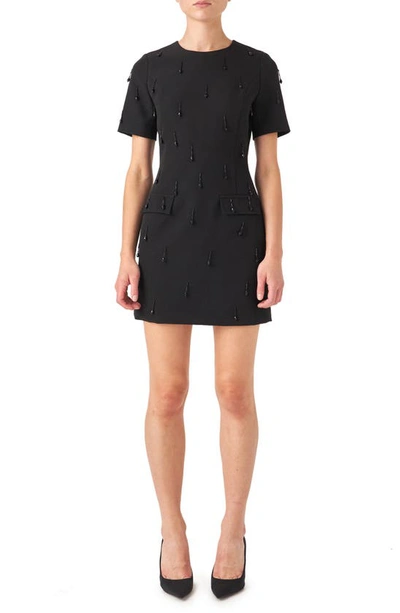 ENDLESS ROSE ENDLESS ROSE BEADED FRINGE MINIDRESS