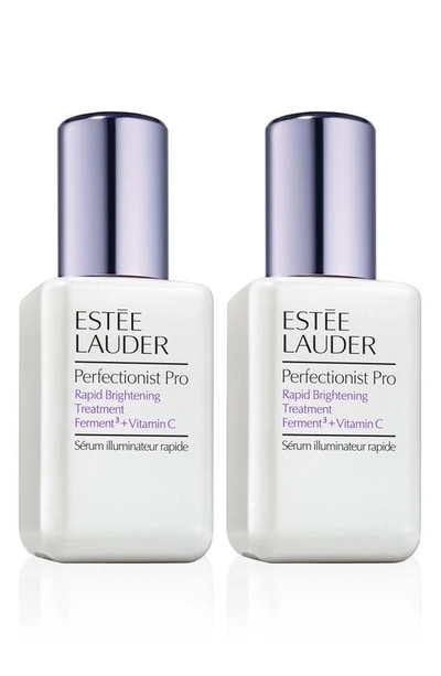 ESTÉE LAUDER PERFECTIONIST PRO RAPID BRIGHTENING TREATMENT FERMENT³ + VITAMIN C SERUM DUO $270 VALUE