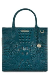 Brahmin Caroline Melbourne Embossed Leather Satchel In Juniper Melbourne