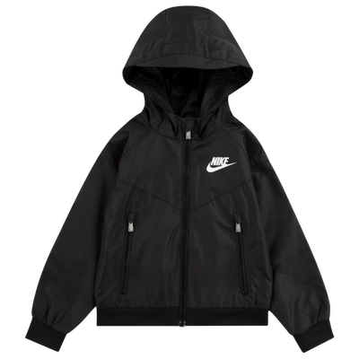 Nike Kids' Boys  Windrunner Jacket In Black/white