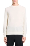 Theory Novo Merino Wool Blend Crewneck Sweater In Ivory