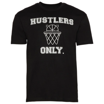 Y.a.n.g Mens  Hustlers Only T-shirt In Black/white