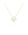 THE LOVERY EXTRA LARGE MOTHER OF PEARL SINGLE CLOVER NECKLACE