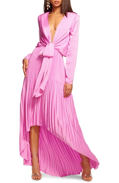 RAMY BROOK ZAYLEE LONG SLEEVE HIGH-LOW DRESS