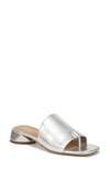 Franco Sarto Loran Slide Dress Sandals In Silver