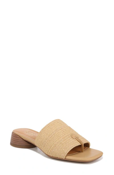 Franco Sarto Loran Slide Dress Sandals In Natural Raffia Fabric