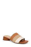 Franco Sarto Loran Slide Dress Sandals In Brown Multi