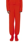Simkhai Relaxed-fit Cotton And Cashmere-blend Trousers In Red