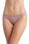 Dkny Modern Lace Thong In Elderberry