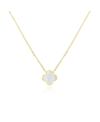THE LOVERY SMALL MOTHER OF PEARL SINGLE CLOVER NECKLACE