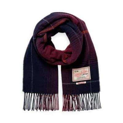 Scotch & Soda Pictures Wool Scarf In Black
