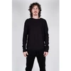 HANNES ROETHER RIBBED COTTON L/S T-SHIRT BLACK