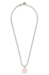 MARNI CRYSTAL DIE PENDANT NECKLACE