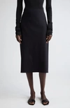THE ROW ALUMO STRAIGHT FIT SKIRT