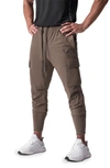 Asrv Tetra-light Cargo Joggers In Deep Taupe