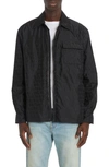 Valentino Black Toile Iconographe Reversible Shirt In Toile Iconograph Nero/ Nero