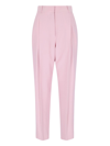 Alexander Mcqueen Alexander Mc Queen Pink Regular Trousers With Pleats In Pink