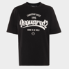 DSQUARED2 DSQUARED2 BLACK COTTON T-SHIRT