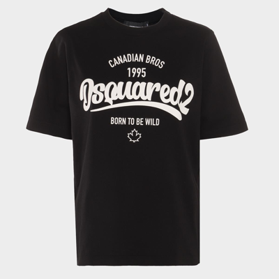 Dsquared2 Black Cotton T-shirt