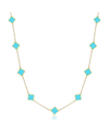 THE LOVERY MINI TURQUOISE CLOVER NECKLACE