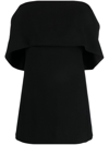 Totême Bare Shoulder Design To Wipe The Chest In Black