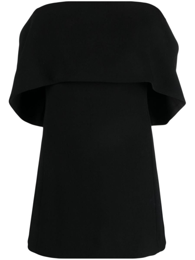 Totême Zenoma Off-shoulder Strapless Top In Black