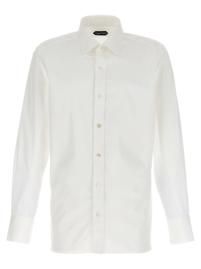 Tom Ford Buttoned Long In White