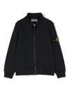 Stone Island Compass-motif High-neck Jacket In Black