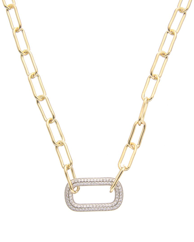 Juvell 18k Plated Cz Link Necklace