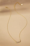 By Anthropologie Groovy Bubble Zip Code Necklace In Gold