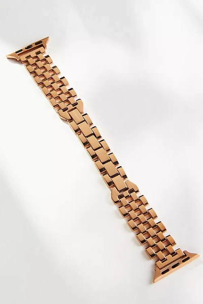 Goldenerre Basket-weave Apple Watch Band In Pink