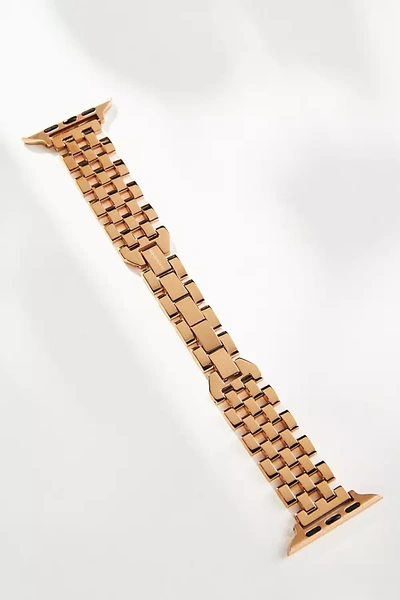 Goldenerre Basket-weave Apple Watch Band In Pink