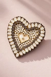 By Anthropologie Heart Eye Brooch In White