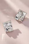 By Anthropologie Molten Rectangle Post Earrings In Silver