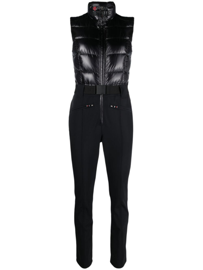 Perfect Moment Super Star Belted Ski Suit Xl In Black