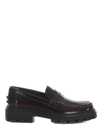 Tod's Mocassin Tods Made Of Semi-gloss Leather In Bordeau