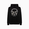Daily Paper Slogan-print Cotton Hoodie In Black