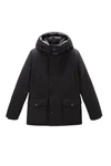 Woolrich Arctic Anorak In Ramar Cloth In Nero