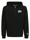 Billionaire Boys Club Black Small Arch Logo Zip Hoodie In Black