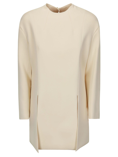 Khaite The Mahni Slit-detail Blouse In Bone