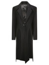Mugler Single-breasted Wool Coat In 1999
