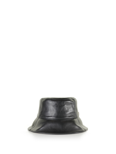 Helen Kaminski Women's Whitney Leather Bucket Hat In Black