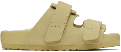 Tekla Yellow Birkenstock Edition Uji Sandals In Straw