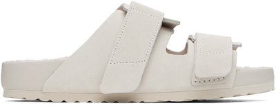 Tekla Off-white Birkenstock Edition Uji Shearling Sandals In Powder