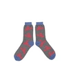 CATHERINE TOUGH MEN'S LAMBSWOOL ANKLE SOCKS IN GREY LOBSTER FROM