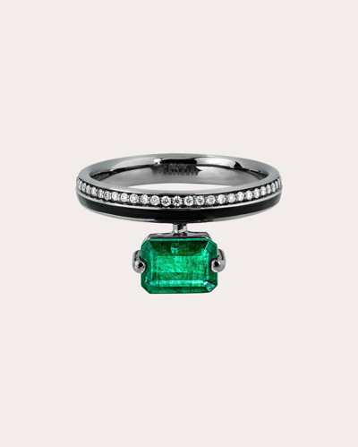 Savolinna Jewelry Women's Emerald Linette Ring Gold In Green