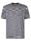 Missoni Man T-shirt Midnight Blue Size Xxl Cotton In Black