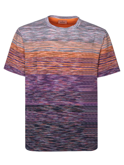 Missoni Space-dyed Dégradé Cotton-jersey T-shirt In Multi